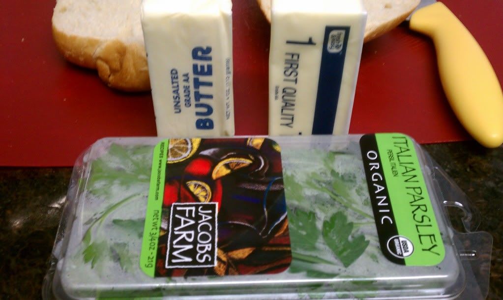 Paula Deen’s Zesty Roasted Garlic Bread she cooks, he eats